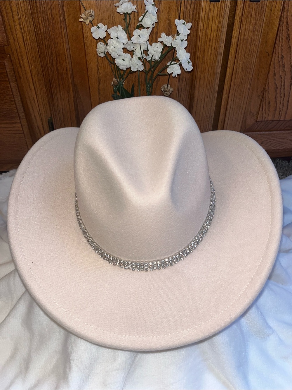 Cowgirl Hat with Rhinestone Band